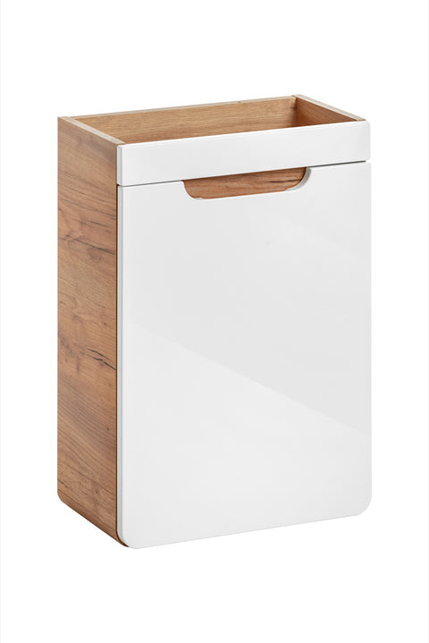 Waschbeckenunterschrank Amaris Weiß Hochglanz 40 × 60 × 22 cm mit 1 Tür – Ansicht 2