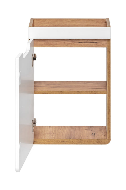 Waschbeckenunterschrank Amaris Weiß Hochglanz 40 × 60 × 22 cm mit 1 Tür – Ansicht 3