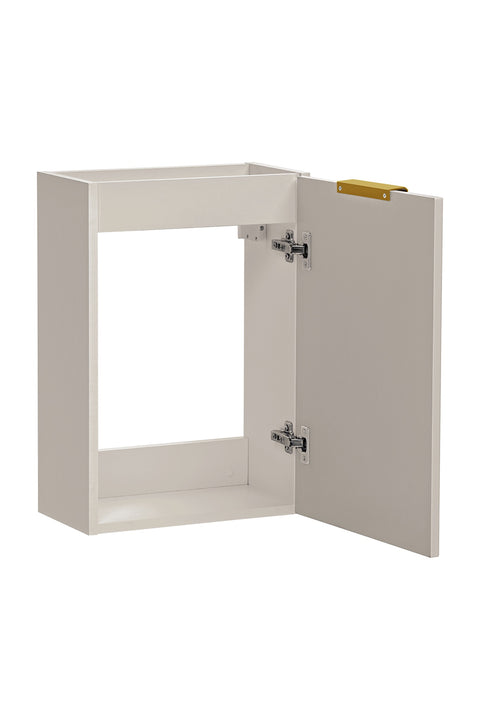 Waschbeckenunterschrank Ardena Kaschmir matt 40 × 57 × 22 cm mit 1 Tür – Ansicht 3