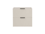 Waschbeckenunterschrank Ardena Kaschmir matt 60 × 57 × 46 cm mit 2 Schubladen – Ansicht 2