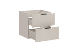 Waschbeckenunterschrank Ardena Kaschmir matt 60 × 57 × 46 cm mit 2 Schubladen – Ansicht 3
