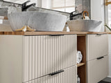 Waschbeckenunterschrank Ardena Kaschmir matt 60 × 57 × 46 cm mit 2 Schubladen – Ansicht 7