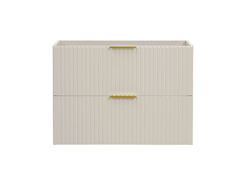 Waschbeckenunterschrank Ardena Kaschmir matt 80 × 57 × 46 cm mit 2 Schubladen – Ansicht 2