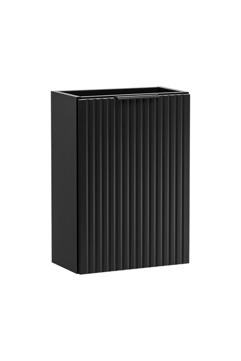 Waschbeckenunterschrank Ardena Matt Black / Graphite Inner Side 40 × 57 × 22 cm mit 1 Tür – Ansicht 3