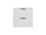 Waschbeckenunterschrank Ardena Weiß matt 60 × 57 × 46 cm mit 2 Schubladen – Ansicht 4