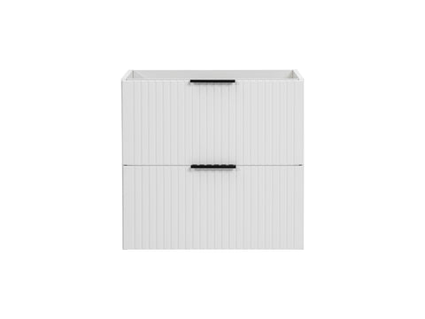 Waschbeckenunterschrank Ardena Weiß matt 60 × 57 × 46 cm mit 2 Schubladen – Ansicht 4