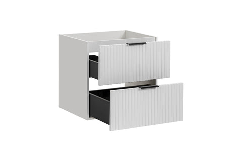 Waschbeckenunterschrank Ardena Weiß matt 60 × 57 × 46 cm mit 2 Schubladen – Ansicht 5