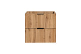 Waschbeckenunterschrank Ardena Wotan Eiche 60 × 57 × 46 cm mit 2 Schubladen – Ansicht 4