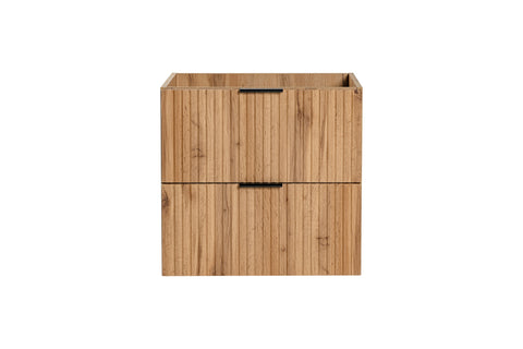 Waschbeckenunterschrank Ardena Wotan Eiche 60 × 57 × 46 cm mit 2 Schubladen – Ansicht 4