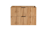Waschbeckenunterschrank Ardena Wotan Eiche 80 × 57 × 46 cm mit 2 Schubladen – Ansicht 3