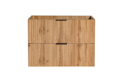 Waschbeckenunterschrank Ardena Wotan Eiche 80 × 57 × 46 cm mit 2 Schubladen – Ansicht 3