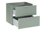 Waschbeckenunterschrank Asteya Grün matt 60 × 50 × 45,6 cm mit 2 Schubladen – Ansicht 3