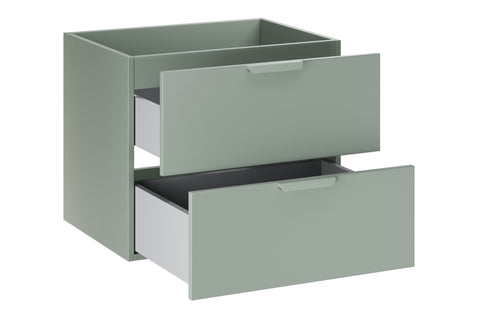 Waschbeckenunterschrank Asteya Grün matt 60 × 50 × 45,6 cm mit 2 Schubladen – Ansicht 3