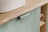 Waschbeckenunterschrank Asteya Grün matt 60 × 50 × 45,6 cm mit 2 Schubladen – Ansicht 5