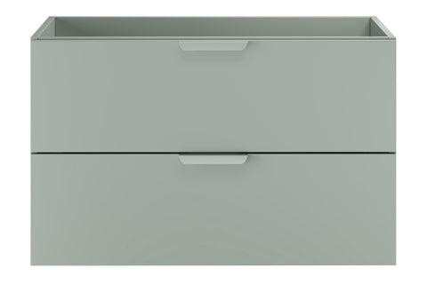 Waschbeckenunterschrank Asteya Grün matt 80 × 50 × 45,6 cm mit 2 Schubladen – Ansicht 2
