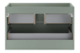 Waschbeckenunterschrank Asteya Grün matt 80 × 50 × 45,6 cm mit 2 Schubladen – Ansicht 4