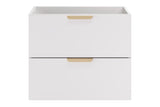 Waschbeckenunterschrank Asteya Weiß matt 60 × 50 × 45,6 cm mit 2 Schubladen – Ansicht 2
