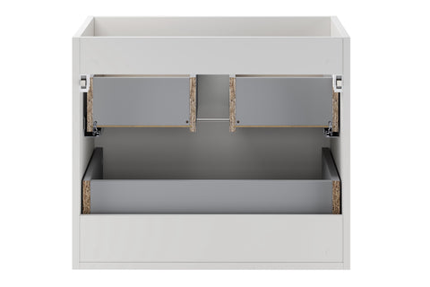 Waschbeckenunterschrank Asteya Weiß matt 60 × 50 × 45,6 cm mit 2 Schubladen – Ansicht 4