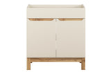 Waschbeckenunterschrank Balvina Kaschmir matt 80 × 84 × 46 cm mit 2 Türen – Ansicht 2