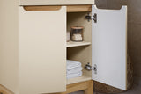 Waschbeckenunterschrank Balvina Kaschmir matt 80 × 84 × 46 cm mit 2 Türen – Ansicht 5