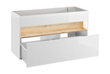 Waschbeckenunterschrank Belmara Weiß 120 × 68 × 46 cm mit 1 Schublade – Ansicht 6