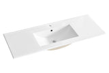 Waschbeckenunterschrank Belmara Weiß 120 × 68 × 46 cm mit 1 Schublade – Ansicht 7