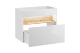 Waschbeckenunterschrank Belmara Weiß 80 × 68 × 46 cm mit 1 Schublade – Ansicht 4