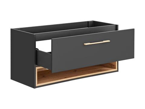 Waschbeckenunterschrank Bornella Cosmos Grau 120 × 57 × 46 cm mit 1 Schublade – Ansicht 2