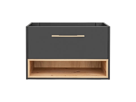 Waschbeckenunterschrank Bornella Cosmos Grau 80 × 57 × 46 cm mit 1 Schublade