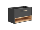 Waschbeckenunterschrank Bornella Cosmos Grau 80 × 57 × 46 cm mit 1 Schublade – Ansicht 3