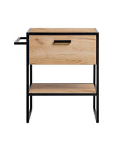Waschbeckenunterschrank Brookvale Golden Craft Eiche 70 × 75 × 50 cm mit 1 Schublade