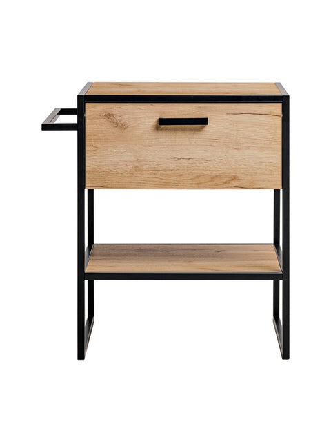 Waschbeckenunterschrank Brookvale Golden Craft Eiche 70 × 75 × 50 cm mit 1 Schublade