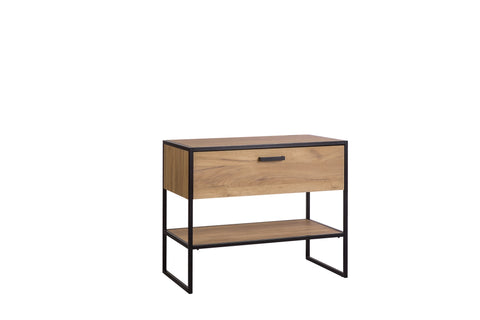 Waschbeckenunterschrank Brookvale Golden Craft Eiche 90 × 75 × 50 cm mit 1 Schublade