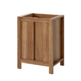 Waschbeckenunterschrank Clarvo Roman Eiche 60 × 79 × 46 cm mit 2 Türen – Ansicht 2