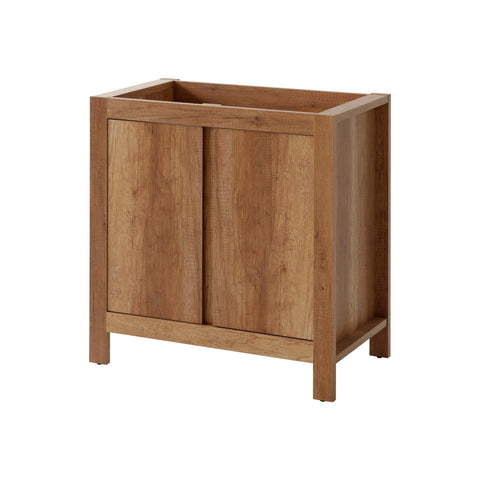 Waschbeckenunterschrank Clarvo Roman Eiche 80 × 79 × 46 cm mit 2 Türen – Ansicht 2