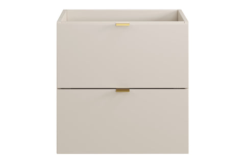 Waschbeckenunterschrank Dalvira Kaschmir matt 50 × 50 × 46 cm mit 2 Schubladen – Ansicht 2