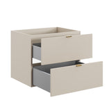Waschbeckenunterschrank Dalvira Kaschmir matt 60 × 50 × 46 cm mit 2 Schubladen – Ansicht 3