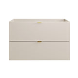 Waschbeckenunterschrank Dalvira Kaschmir matt 80 × 50 × 46 cm mit 2 Schubladen – Ansicht 2
