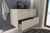 Waschbeckenunterschrank Dalvira Kaschmir matt 80 × 50 × 46 cm mit 2 Schubladen – Ansicht 7