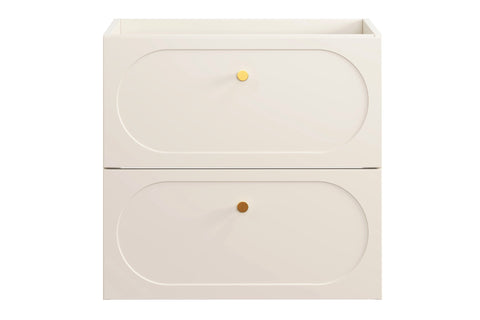Waschbeckenunterschrank Donessa Sand 60,2 × 57 × 46 cm mit 2 Schubladen – Ansicht 2