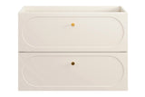 Waschbeckenunterschrank Donessa Sand 80,2 × 57 × 46 cm mit 2 Schubladen – Ansicht 2