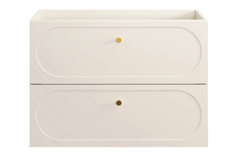 Waschbeckenunterschrank Donessa Sand 80,2 × 57 × 46 cm mit 2 Schubladen – Ansicht 2