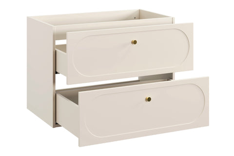 Waschbeckenunterschrank Donessa Sand 80,2 × 57 × 46 cm mit 2 Schubladen – Ansicht 3
