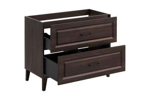 Waschbeckenunterschrank Dorella Ristretto Eiche 100 × 82 × 46 cm mit 2 Schubladen – Ansicht 3