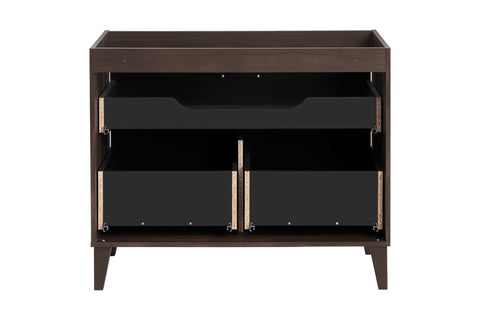 Waschbeckenunterschrank Dorella Ristretto Eiche 100 × 82 × 46 cm mit 2 Schubladen – Ansicht 4
