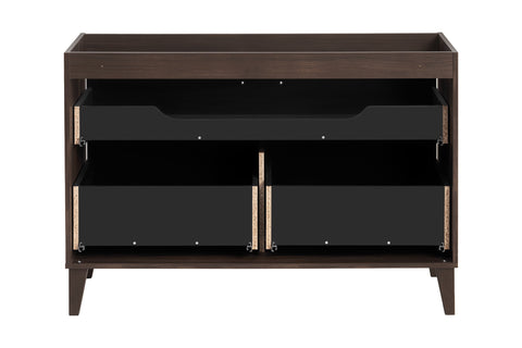 Waschbeckenunterschrank Dorella Ristretto Eiche 120 × 82 × 46 cm mit 2 Schubladen – Ansicht 4