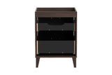 Waschbeckenunterschrank Dorella Ristretto Eiche 60 × 82 × 46 cm mit 2 Schubladen – Ansicht 4