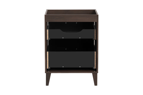 Waschbeckenunterschrank Dorella Ristretto Eiche 60 × 82 × 46 cm mit 2 Schubladen – Ansicht 4