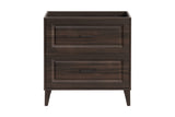 Waschbeckenunterschrank Dorella Ristretto Eiche 80 × 82 × 46 cm mit 2 Schubladen – Ansicht 2