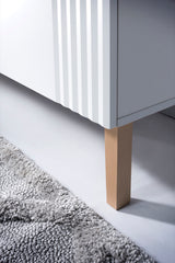 Waschbeckenunterschrank Fivora Weiß 60 × 62 × 46 cm mit 2 Schubladen – Ansicht 5